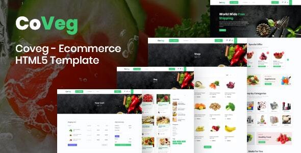 Coveg - Vegetable and Multipurpose Ecommerce Responsive HTML5 Template.