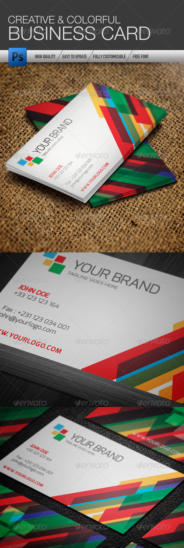 Creative Colorful Business Card Template - Creative Business Cards
