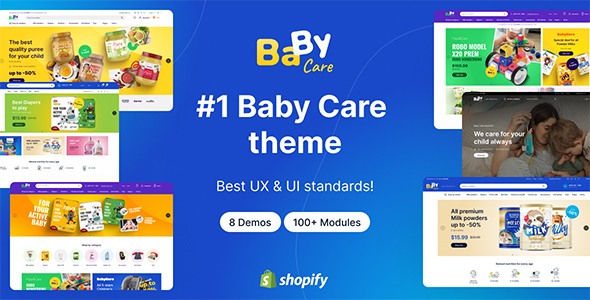 BabyCare – Kids Baby Store Shopify 2.0 Theme