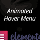 Animated Hover Menu for Elementor