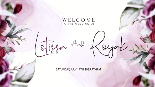 Wedding Intro Openers template preview