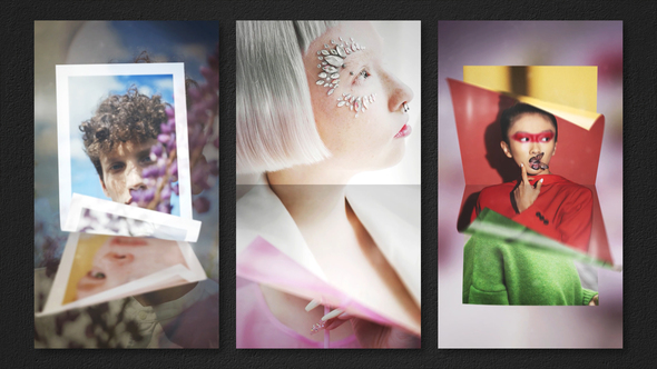 Fold Pages Slideshow Vertical Transitions Elements template preview