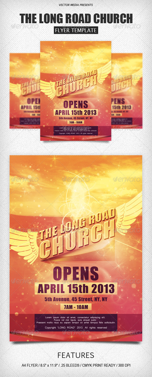 The Long Road Church - Flyer - Church Flyers