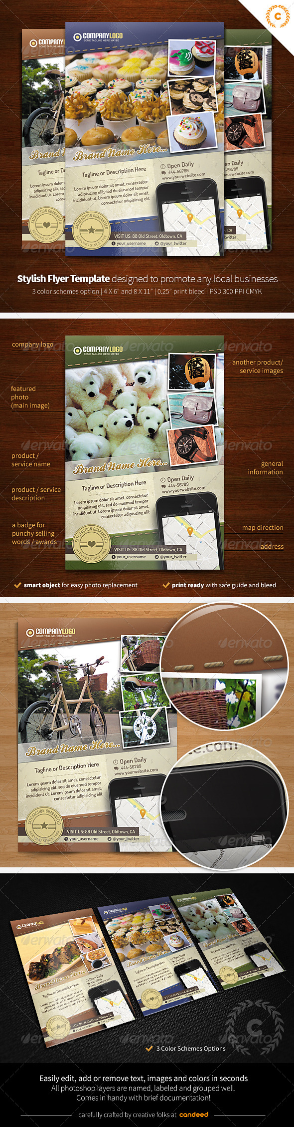 Oldtown - Local Business Flyer / Poster Template - Corporate Flyers