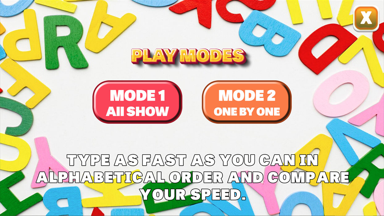 Sim Abcd Alphabet Typing Speed Game ( Construct 3 | C3P | HTML5 ) Kids ...