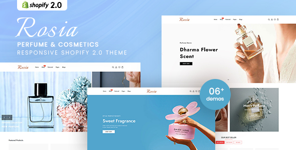 Rosia – Perfume & Cosmetics Responsive Shopify 2.0 Theme