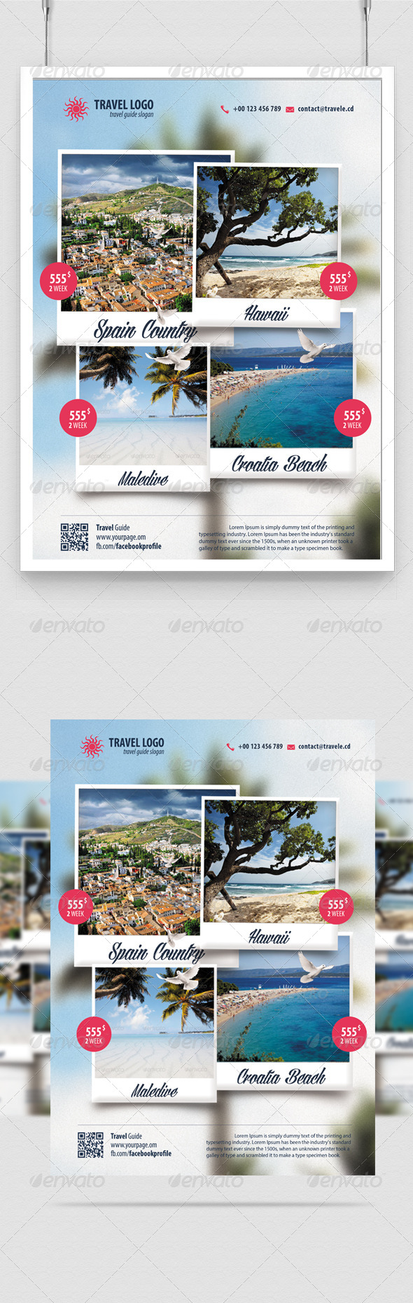 Travel Agent Flyer Travel Holiday Last minute - Flyers Print Templates