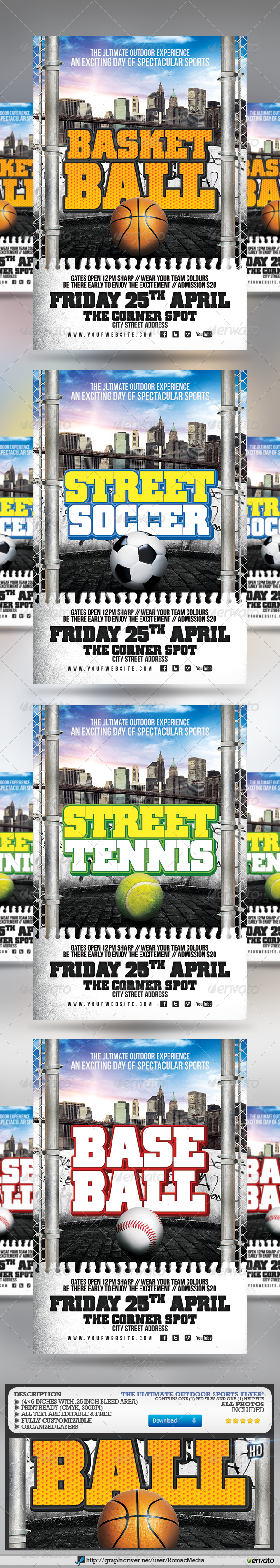 Outdoor Sports Flyer - Sports Events