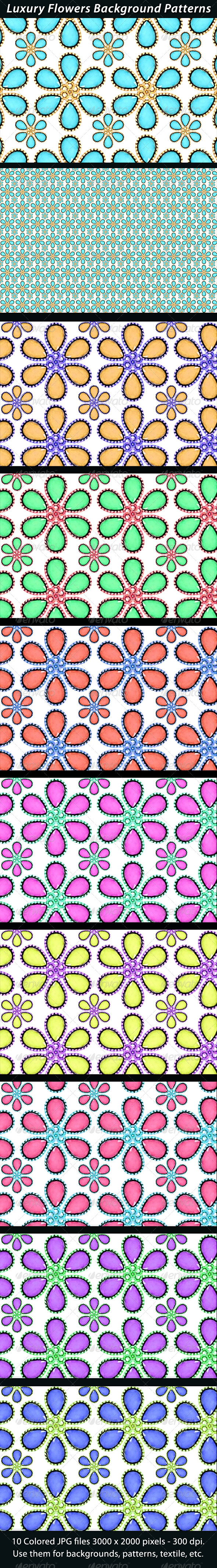 Luxury Flower Background Patterns - Patterns Backgrounds