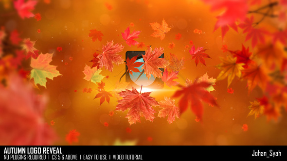 Autumn Logo Reveal Titles template preview