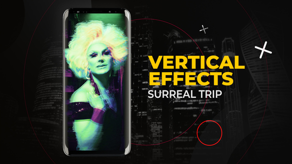 Vertical Surreal Interference Effects | After Effects Elements template preview