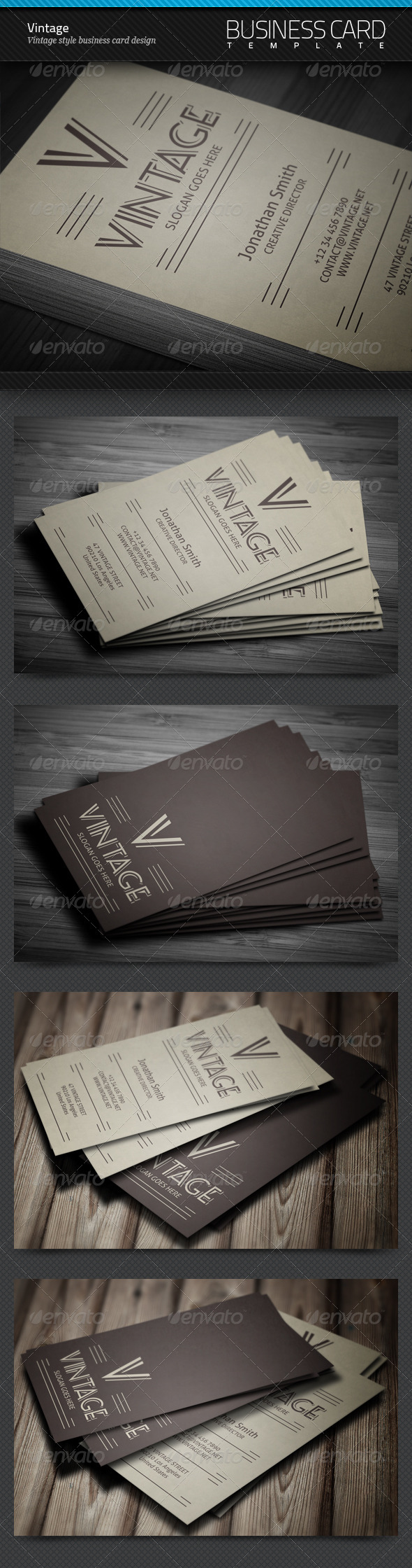 Vintage Business Card by artnook | GraphicRiver