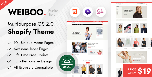 Weiboo – Minimal Multipurpose Shopify Theme OS 2.0