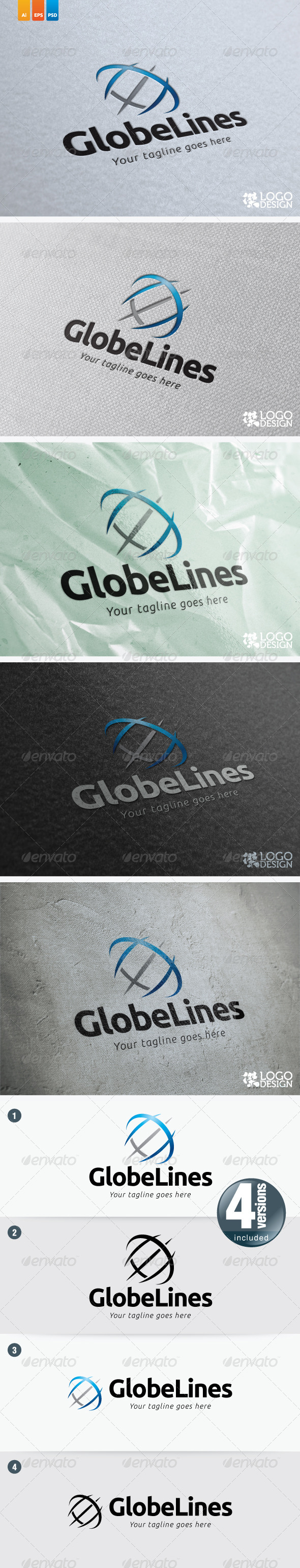 Globe Lines - Vector Abstract