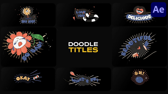Vintage Comic Titles for After Effects Titles template preview