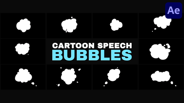 Cartoon Speech Bubbles | After Effects Openers template preview