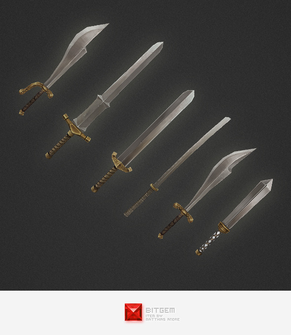 Low Poly Weapon - 3Docean 4291673