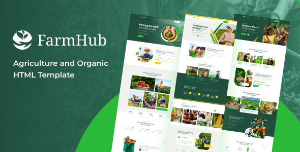 Farmhub – Agriculture and Organic HTML Template