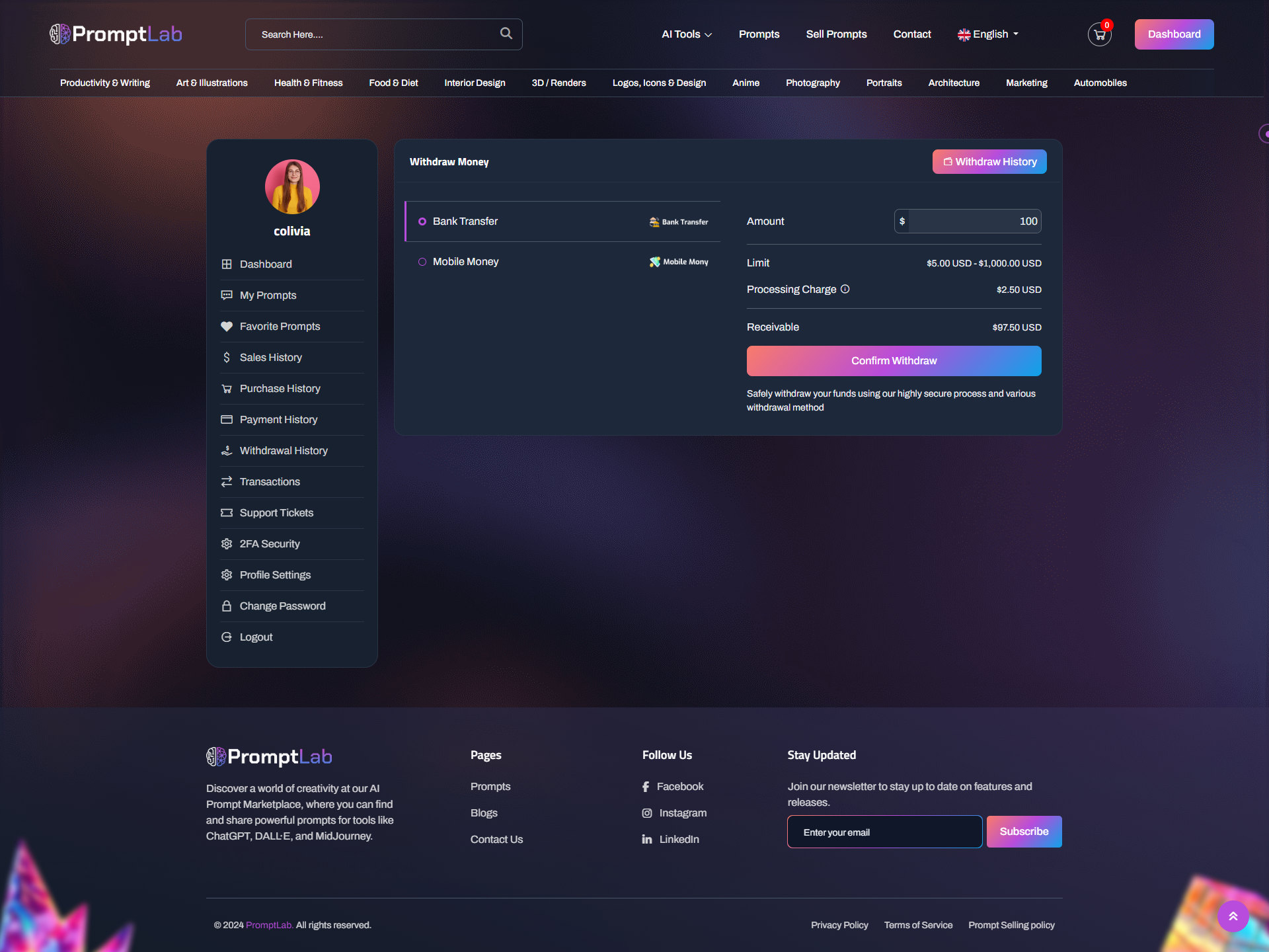 PromptLab - AI Prompt Marketplace by ViserLab | CodeCanyon