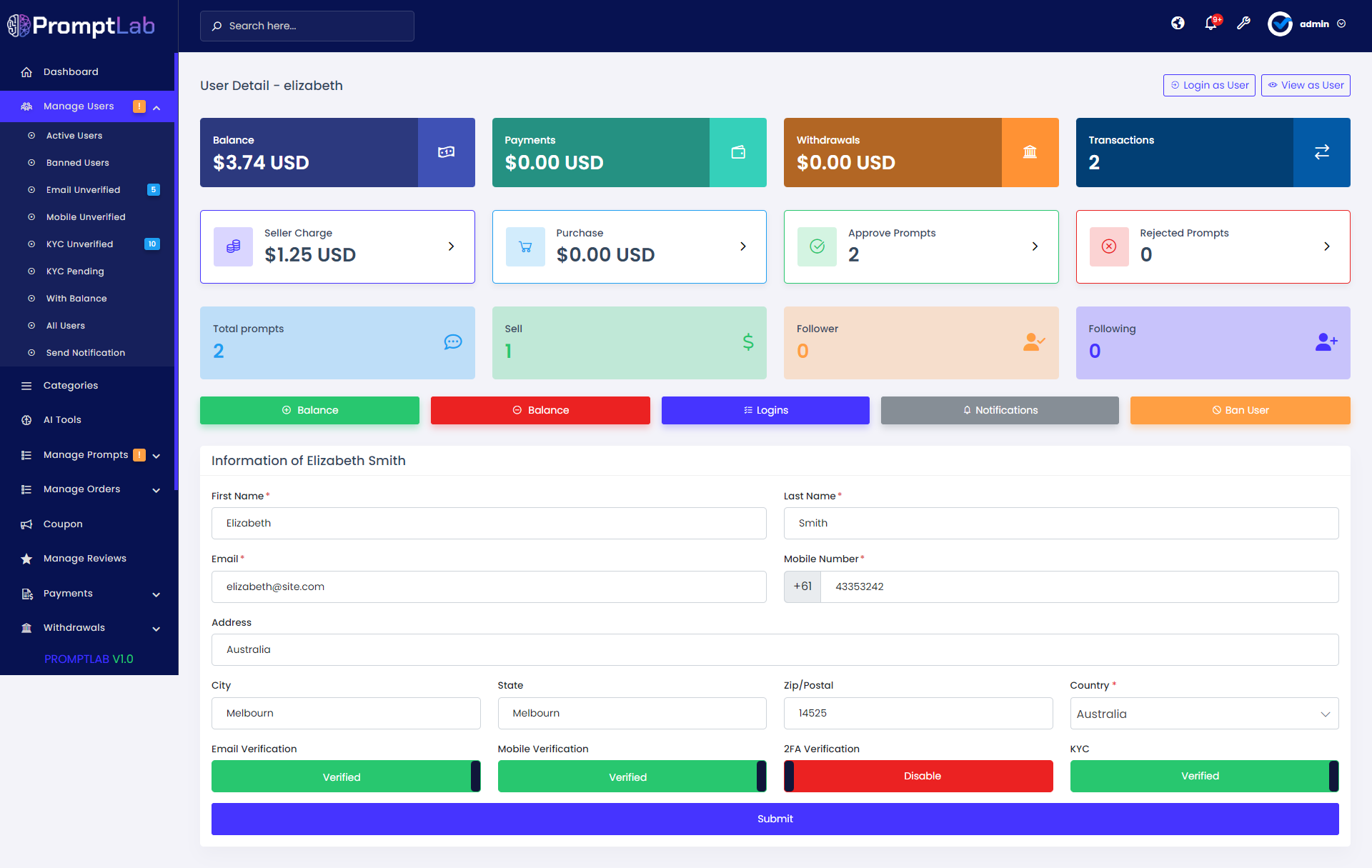 PromptLab - AI Prompt Marketplace by ViserLab | CodeCanyon
