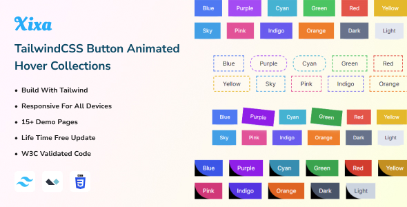 Xixa -TailwindCSS Button Animated Hover Collections