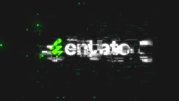 Digital Glitch Logo Logo Stings template preview