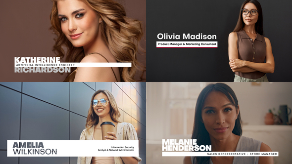 Lower Thirds Elements template preview