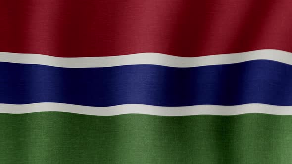 The National Flag of Gambia