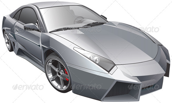 Futuristic Car - Vectors