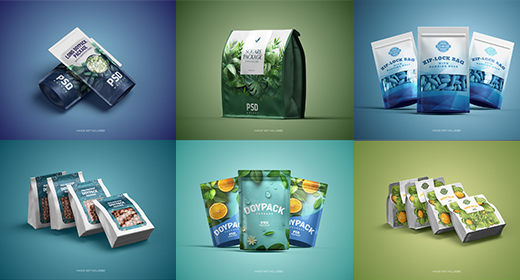 Extensive Assortment of Versatile Product Package PSD Templates for Multiple Sectors