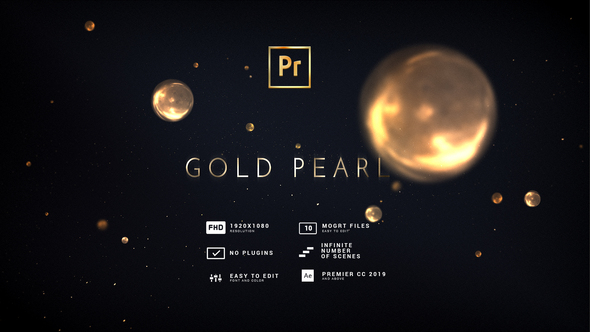 Awards Titles | Gold Pearls MOGRT