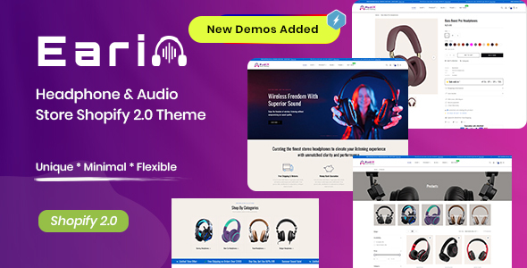 Earin – Headphone & Audio Store Shopify 2.0 Theme