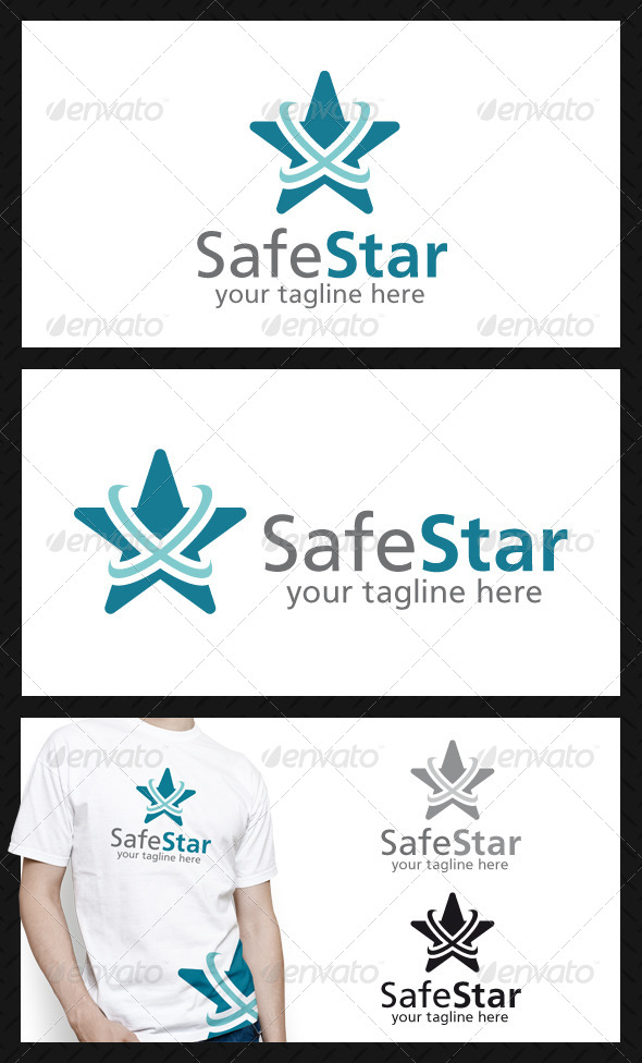 Safe Star Logo Template - Symbols Logo Templates