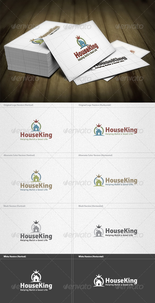King House Logo - Buildings Logo Templates