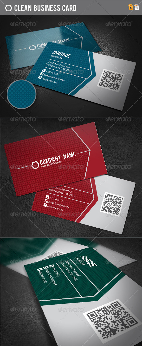Clean Business Card - Corporate Business Cards