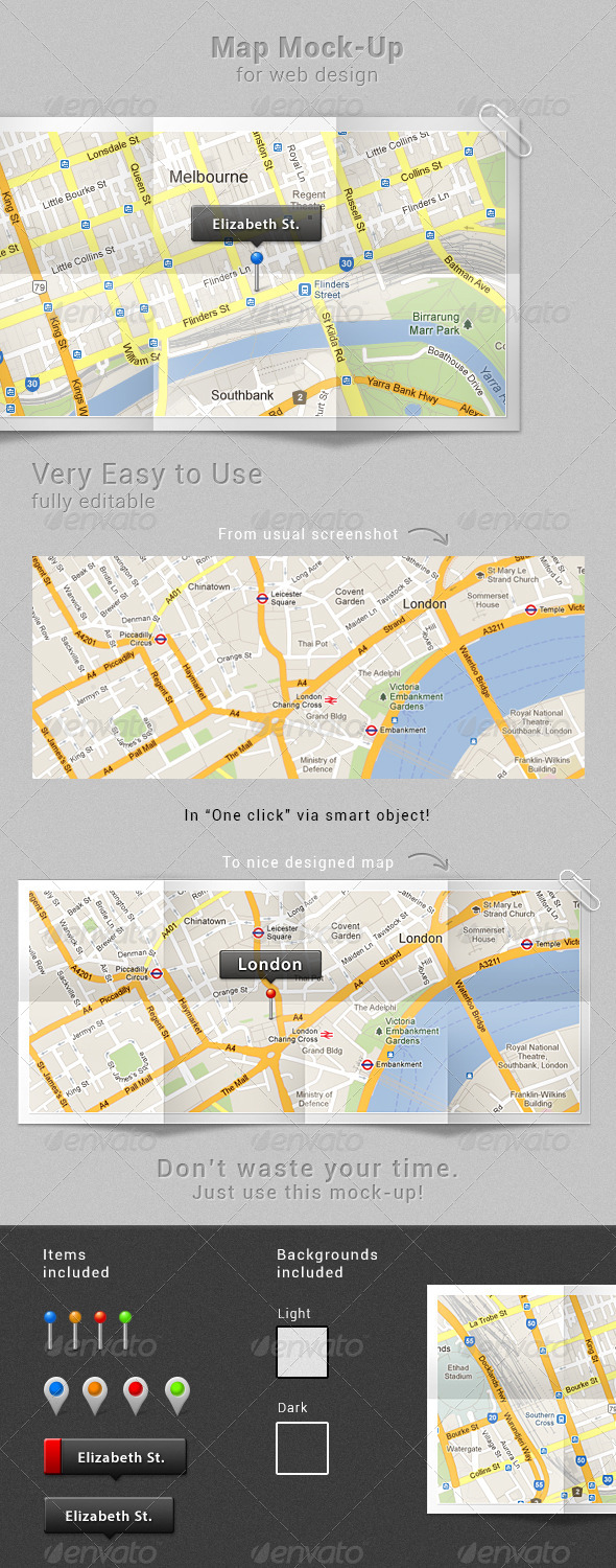 Download Map Mock-up by Synthetique | GraphicRiver