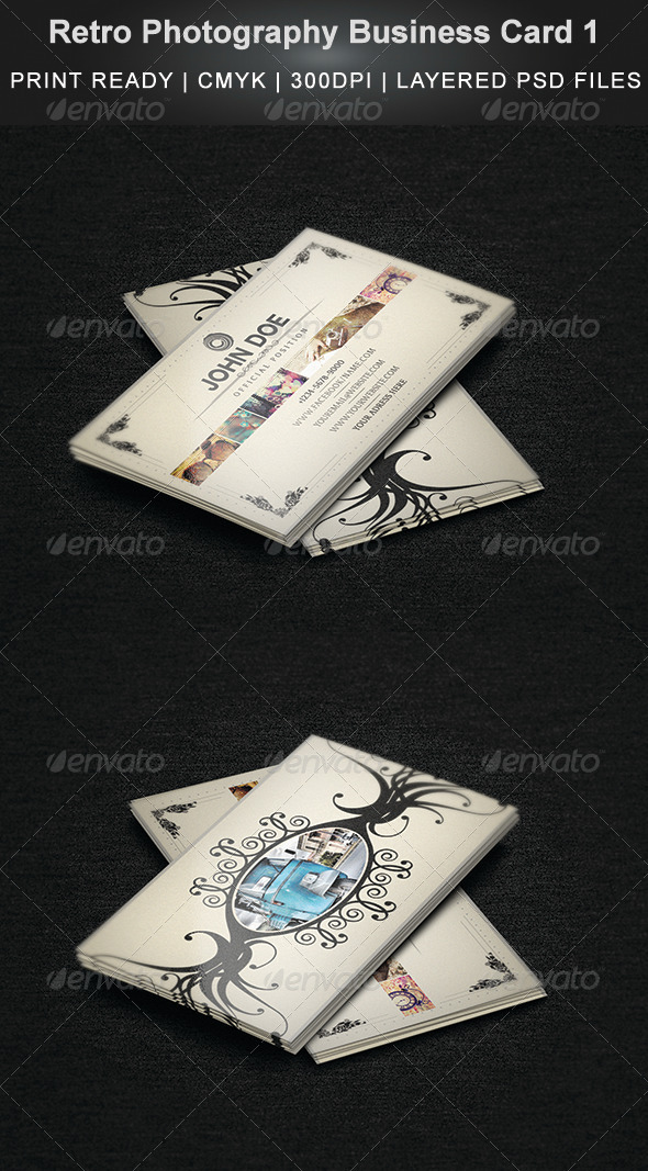 Retro Photography Business Card 1 - Business Cards Print Templates