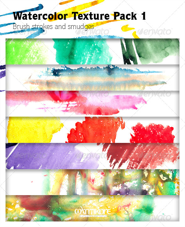 Watercolor Texture Pack 1 - Textures