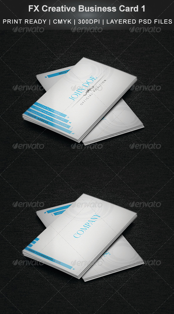 FX Creative Business Card 2 - Business Cards Print Templates