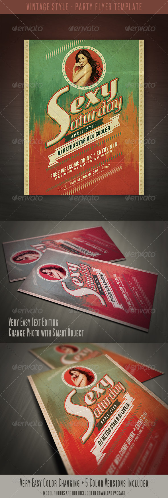Vintage Style Party Flyer - Events Flyers