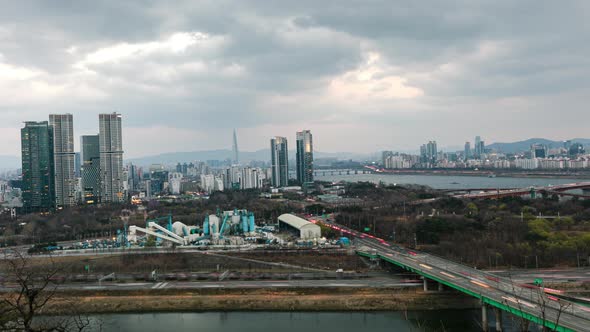 Aerial View of Seoul South Korea