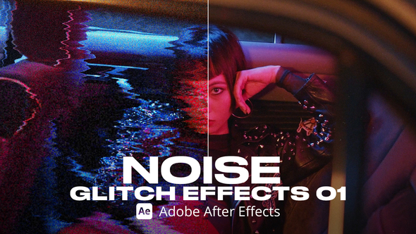 Noise Glitch Effect 01 Ae Elements template preview