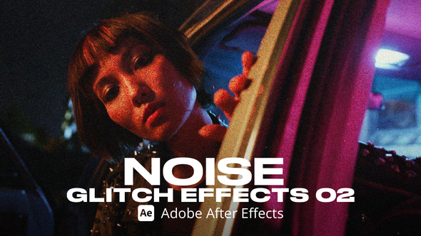Noise Glitch Effect 02 Ae Elements template preview