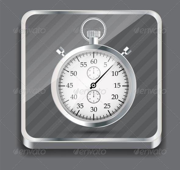 Stopwatch Vector Illustraion - Computers Technology