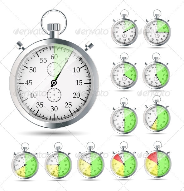 Stopwatch Vector Illustraion - Computers Technology