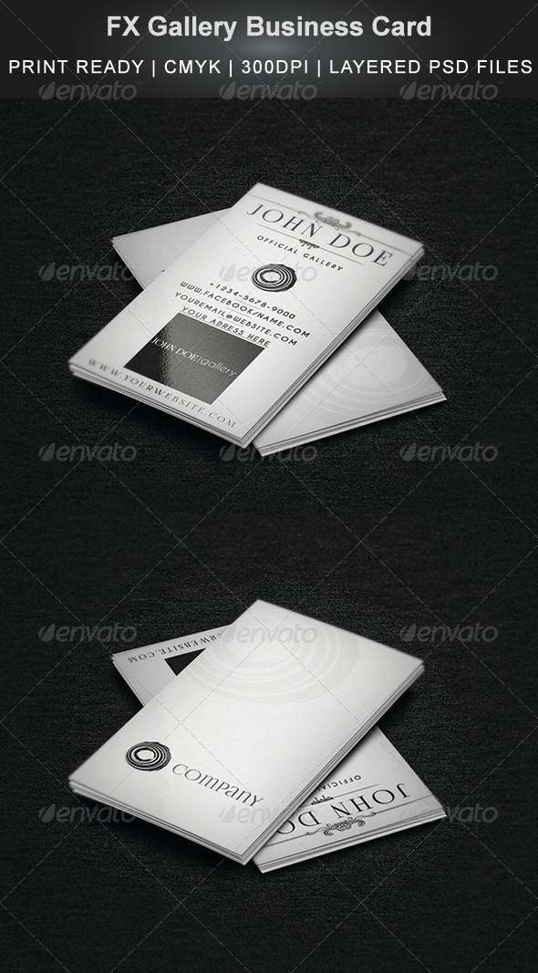 FX Gallery Business Card - Industry Specific Business Cards