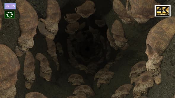 Halloween Mystery Skull Cave A1 4K
