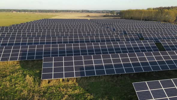 Solar panels station