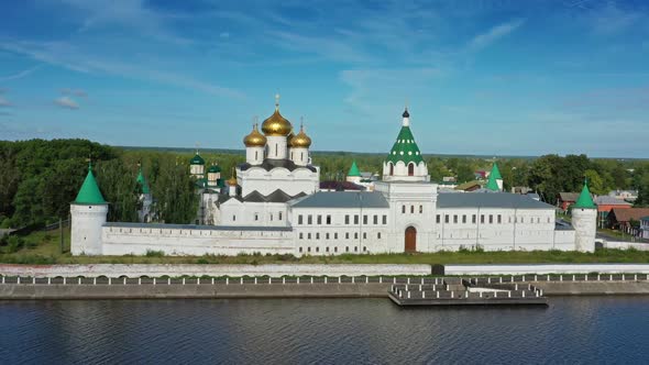 Aerial View of Ipatievsky Monastery in Kostroma alt