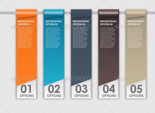 Infographics Design Elements Vector Illustration - Seasons Nature